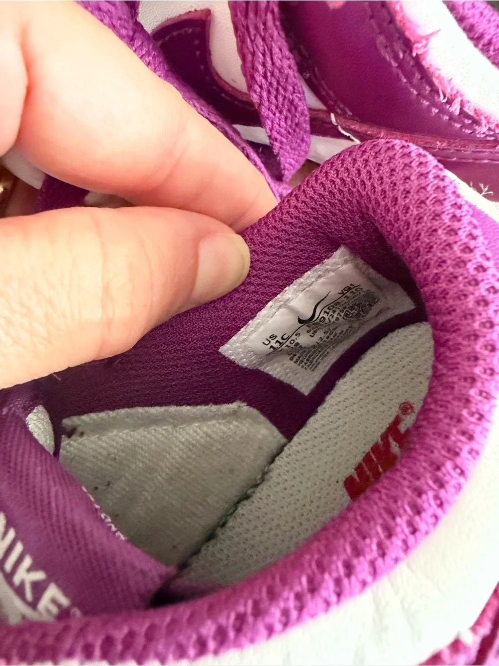 Nike Dunk Low Viotech White Purple Basketball Sneakers FB9108-110 PS Child 11c